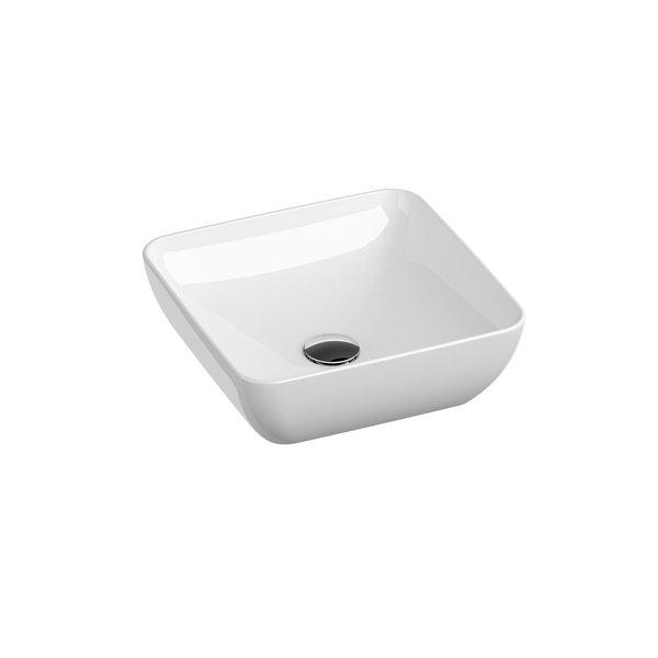 Ravak washbasin Uni 380 S Slim ceramic white cover photo