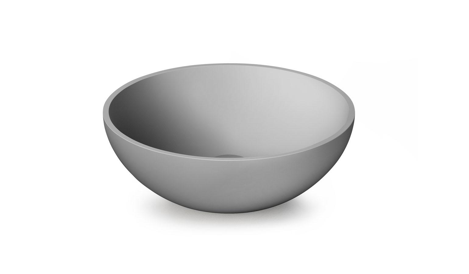 PAA ROUND SILK ON washbasin SilkStone Matte Grey with outlet valve (L2264) cover photo