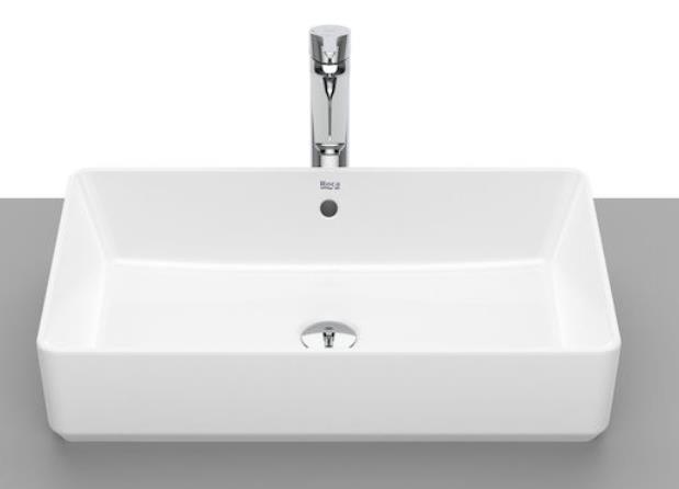 Roca countertop washbasin The Gap Square 600x370mm white, A3270Y2000 cover photo