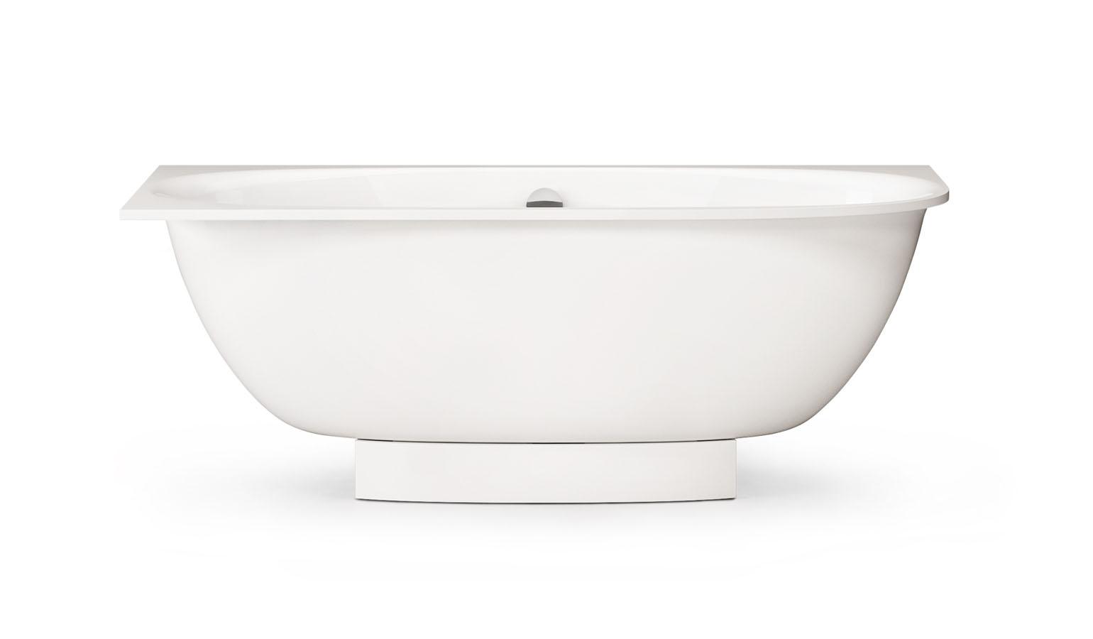 PAA VERSO D bathtub with rounded corner and decorative panel, Colorful cover photo