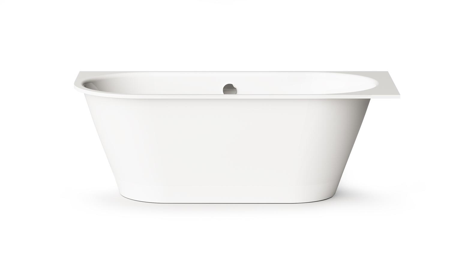 PAA VARIO XL 1800x800 A bathtub with 1 rounded corner Cast stone White cover photo
