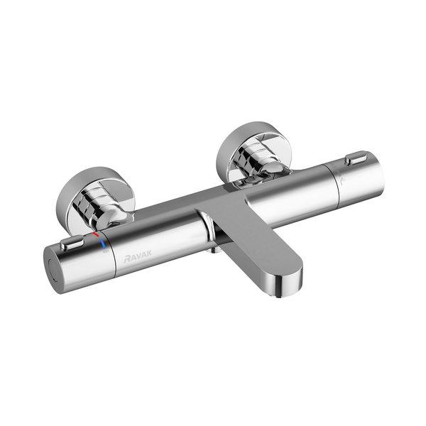 Ravak TE 023.00CR Termostatic bath water mixer without set, chrome cover photo