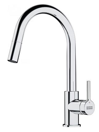 Franke LINA kitchen water mixer, Pull-out spray, Chrome, 115.0693.229 cover photo