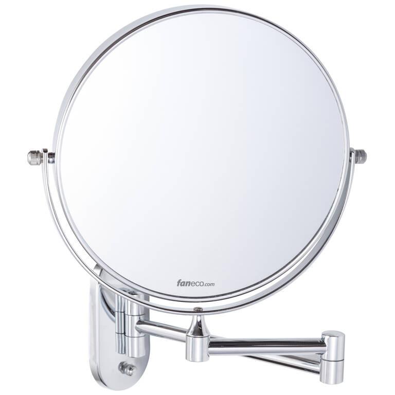 Faneco ISEO make'up mirror, magnification 3x, d20cm, brassed chrome, glass, M200SBP cover photo