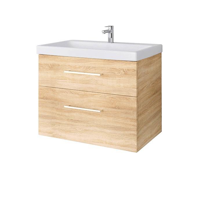 Riva Bathroom Vanity Unit with 2 Drawers for washbasin RIVA63C, SA 63-2 Sonoma Oak cover photo