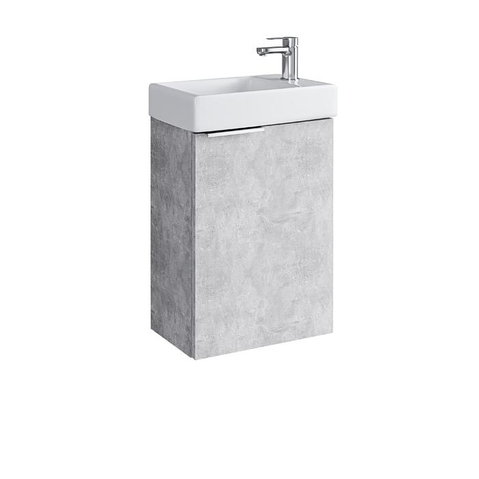 Riva Bathroom Vanity Unit with 1 Door, with washbasin RIVA40A, SA 40A-5 Concrete cover photo
