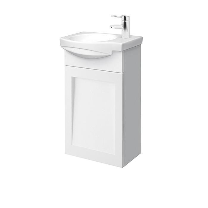 Riva Bathroom Vanity Unit with 1 Door, for washbasin RIVA40, SA 40F White Matte cover photo
