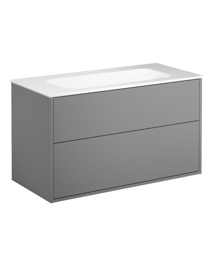 Gustavsberg Artic vanity 100 Ash grey with washbasin White 1th GB71ACVU10TL011 cover photo
