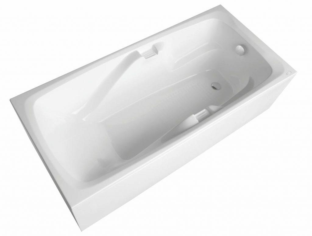 SPN bathtub Sofija 1700x800mm, white, corner panel, legs cover photo