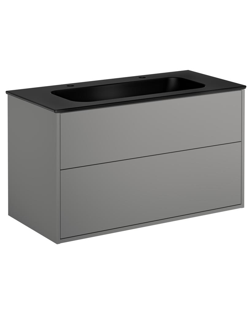 Gustavsberg Artic vanity 100 Ash grey with washbasin Ebony 2th GB71ACVU10TL332 cover photo