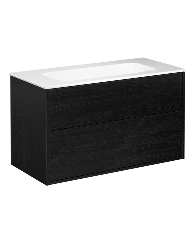 Gustavsberg Artic vanity 100 Black AshWd WB White1th GB71ACVU10TK011 cover photo