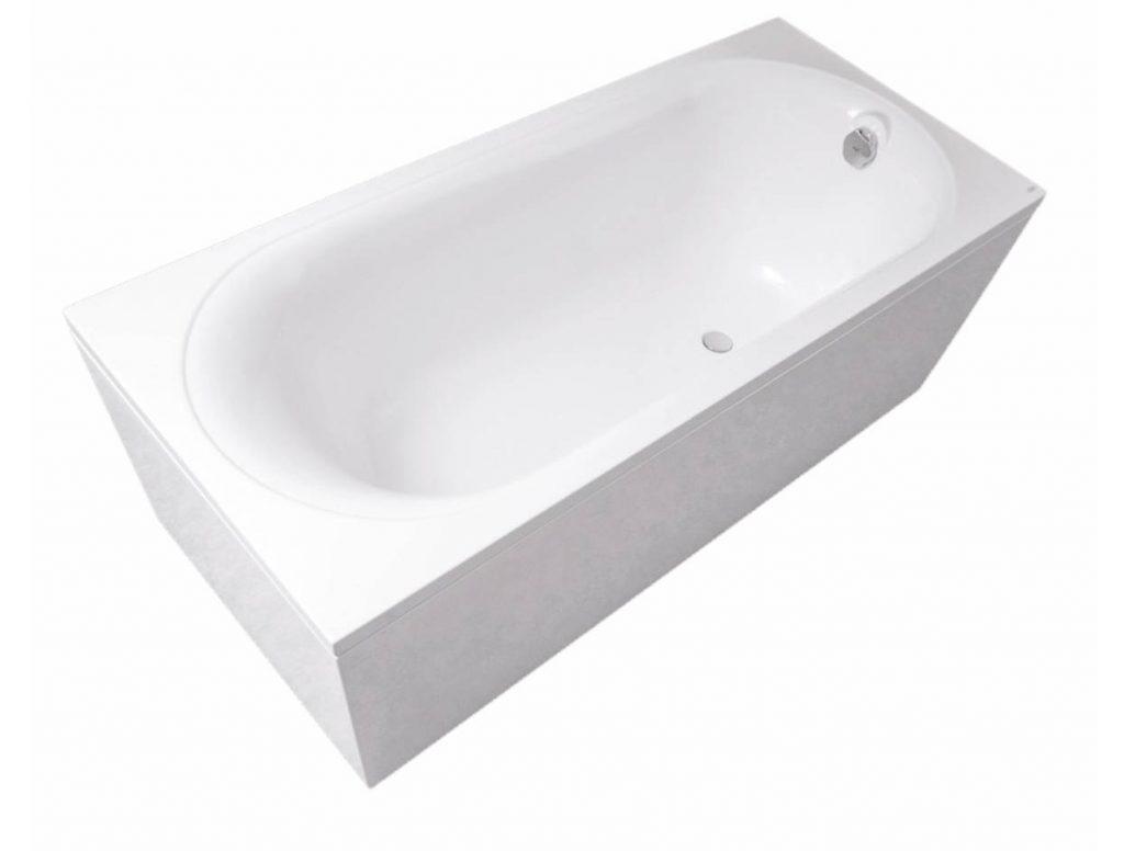 SPN bathtub Katrina 1600x745mm, white, front panel, legs cover photo