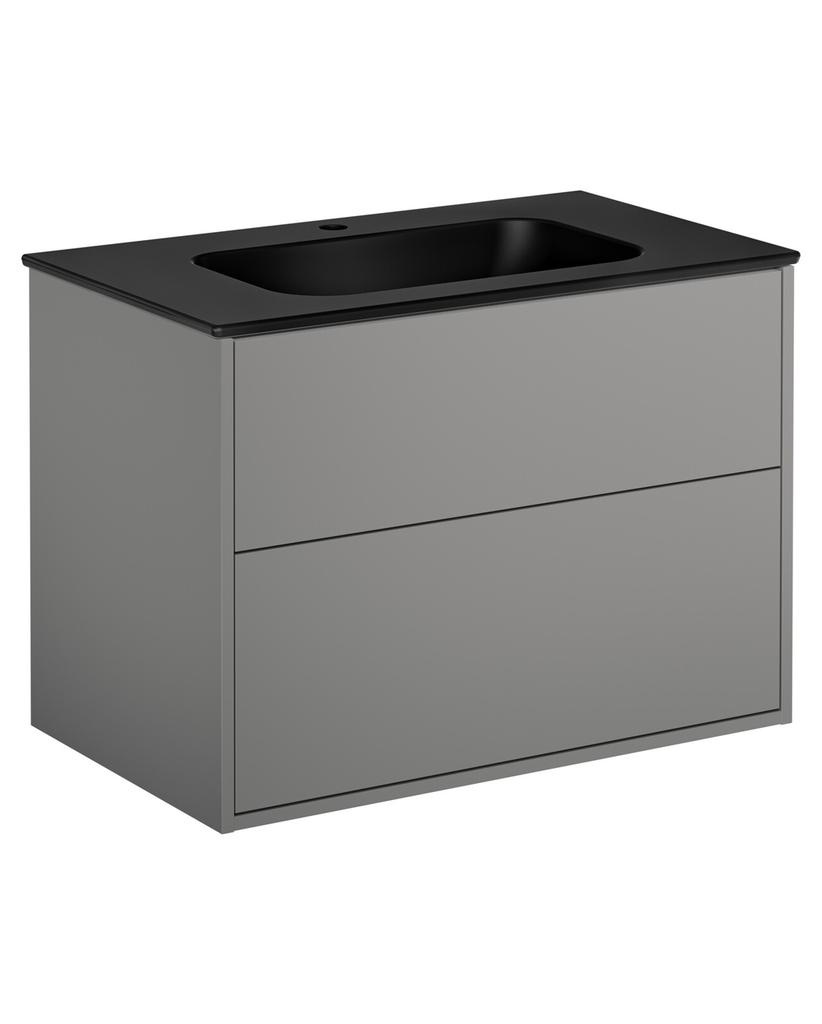 Gustavsberg Artic vanity 80 Ash grey with washbasin Ebony GB71ACVU80TL33 cover photo