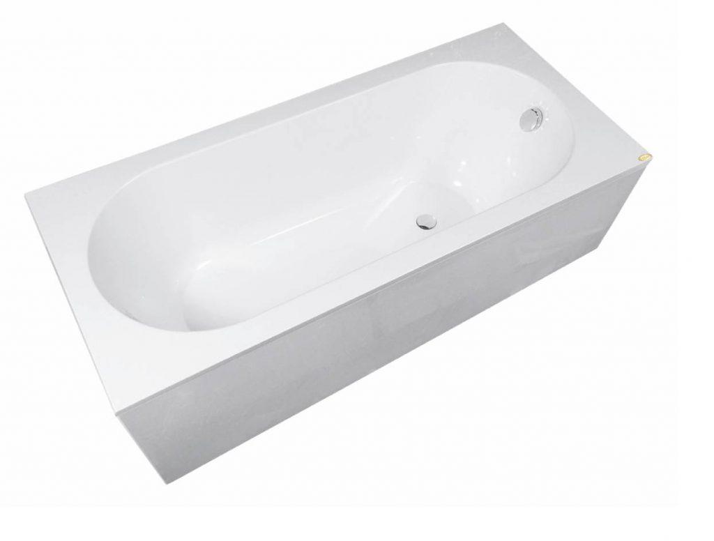 SPN bathtub Samanta 1795x798mm, white, corner panel, legs cover photo