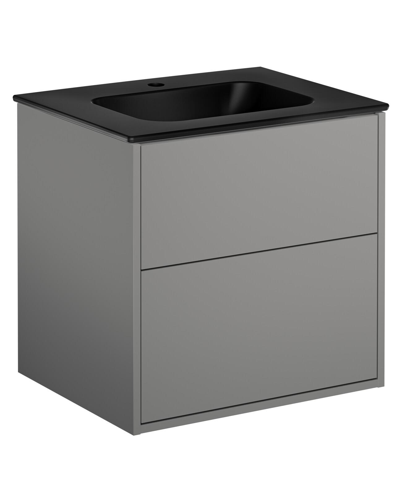 Gustavsberg Artic vanity 60 Ash grey with washbasin Ebony GB71ACVU60TL33 cover photo