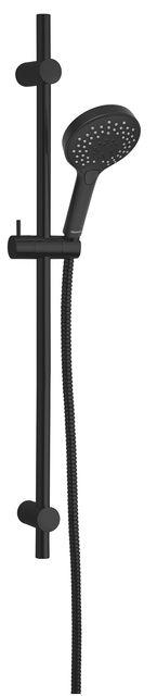 Damixa Silhouet shower set Flex 3-functions, Rubclean, MATT BLACK, 766886100 cover photo