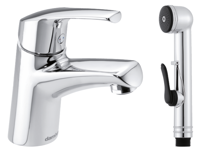 Damixa Rowan washbasin mixer side spray, Rubclean 670300000 cover photo