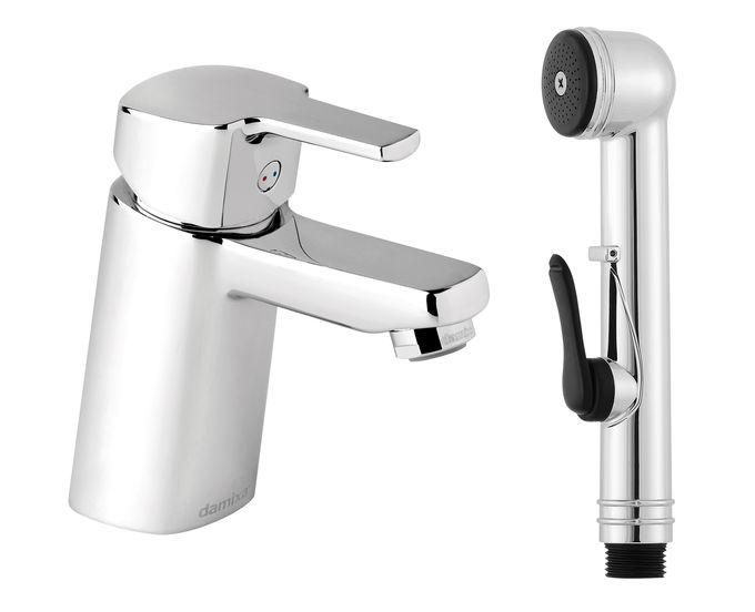 Damixa Pine washbasin mixer Rubclean, side spray, 6L/min 170300000 cover photo