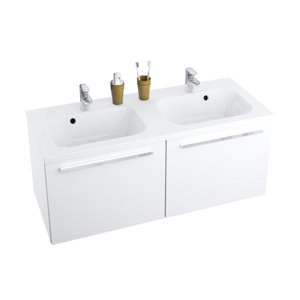 Ravak washbasin cabinet SDU 1200 Chrome white/white cover photo