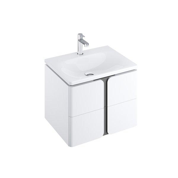 Ravak washbasin cabinet SD Balance 600 white/graphite cover photo