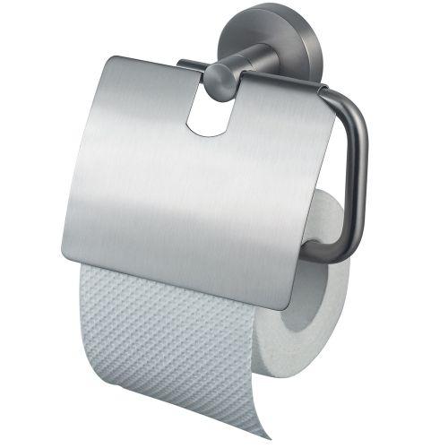 Haceka Kosmos Toilet Roll Holder with Cover Brushed, 1208601 cover photo