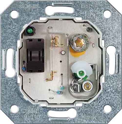 Siemens room thermostat flush-mounted 5...30°C (mechanism) DELTA I-SYSTEM, 5TC9202 cover photo