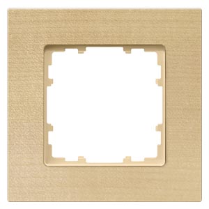 Siemens 1-slot socket frame beech DELTA MIRO, 5TG1101-4 cover photo