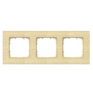 Siemens 3-slot socket frame maples DELTA MIRO, 5TG1103-3 cover photo