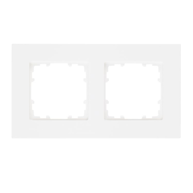Siemens 2-slot socket frame white DELTA MIRO, 5TG1112-0 cover photo