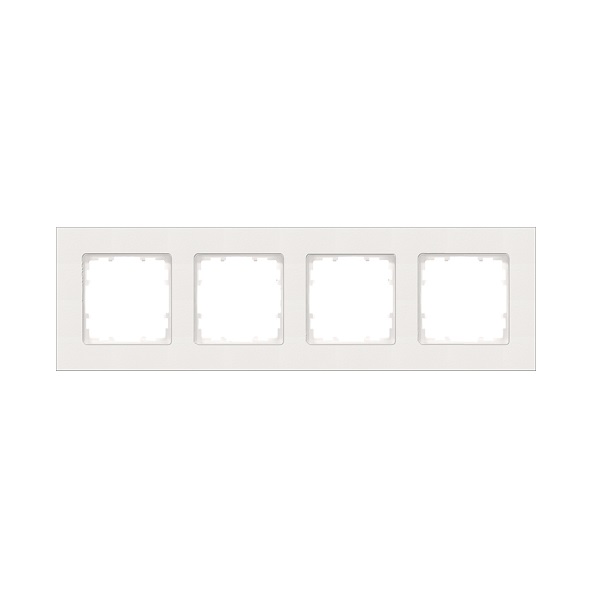 Siemens 4-slot socket frame white DELTA MIRO, 5TG1114-0 cover photo