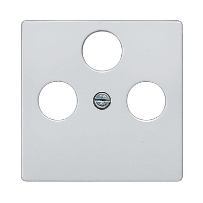 Siemens central plate TV/R/SAT socketi aluminum DELTA I-SYSTEM, 5TG1252-2 cover photo