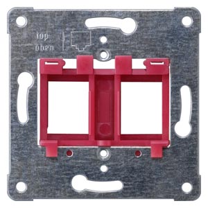 Siemens montage plate 2xRJ45 Keystone, AMP datu ligzdām I-System, 5TG2078 cover photo