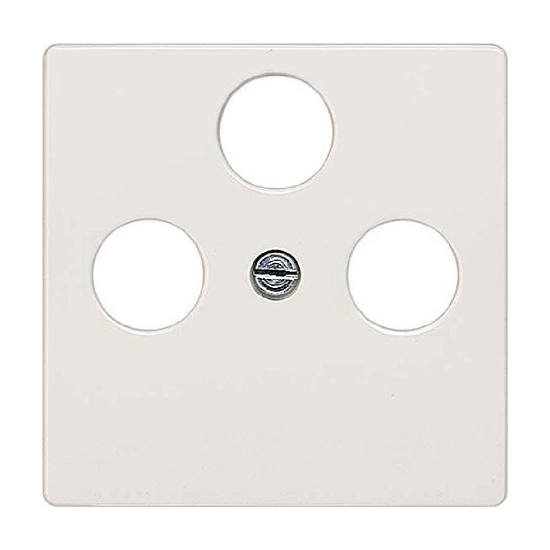 Siemens central plate TV/R/SAT socketi titanium white DELTA I-SYSTEM, 5TG2548-2 cover photo