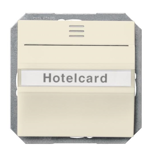 Siemens hotel card switch flush-mounted (meh) beige DELTA I-SYSTEM, 5TG4824 cover photo