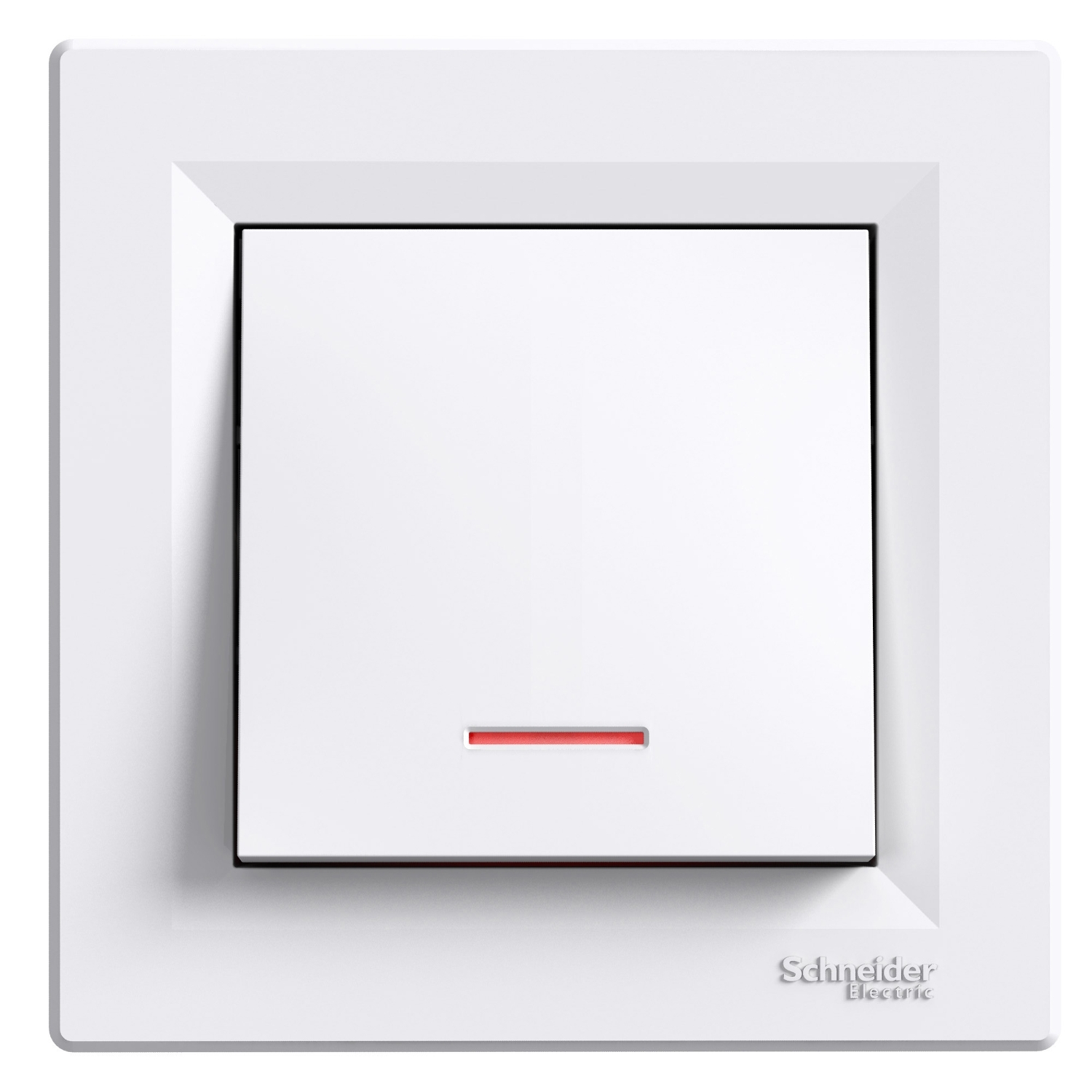 Schneider Electric 1 pole switch flush-mounted White, k-lamp IP20 (with frame) Asfora, EPH1400321 cover photo