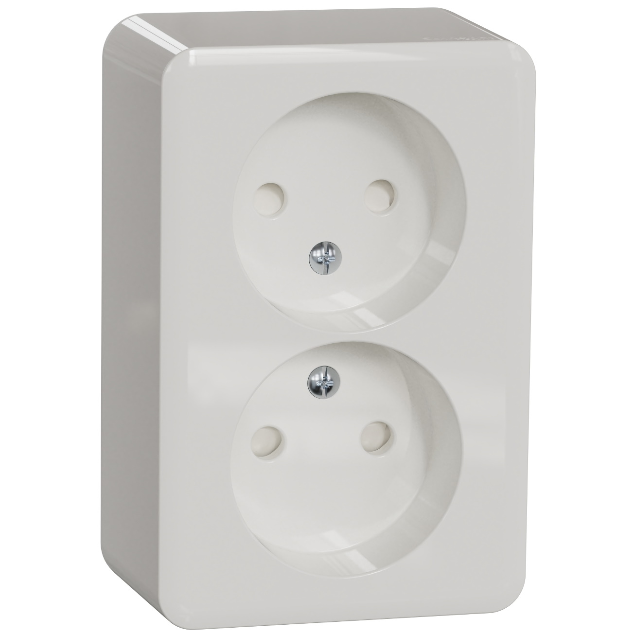 Schneider Electric socket 2-slot surface-mounted(atsperu termināls ) white IP20 Exxact, WDE015591 cover photo
