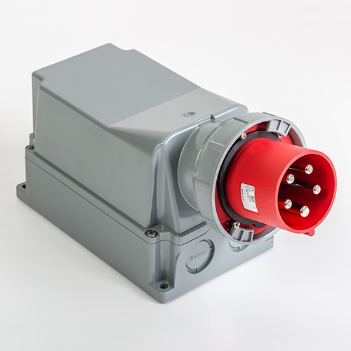IDE plug surface-mounted 3P+N+T 380V 125A IP67 red CM, 03676 cover photo