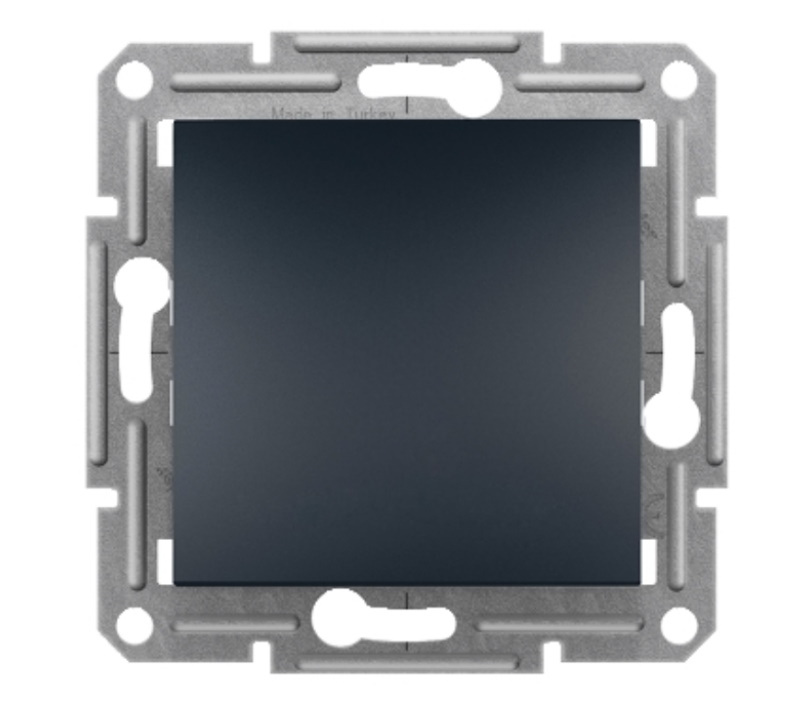 Schneider Electric cross switch flush-mounted (mechanism) with skrūvspailēm anthracite, Asfora, EPH0500371 cover photo