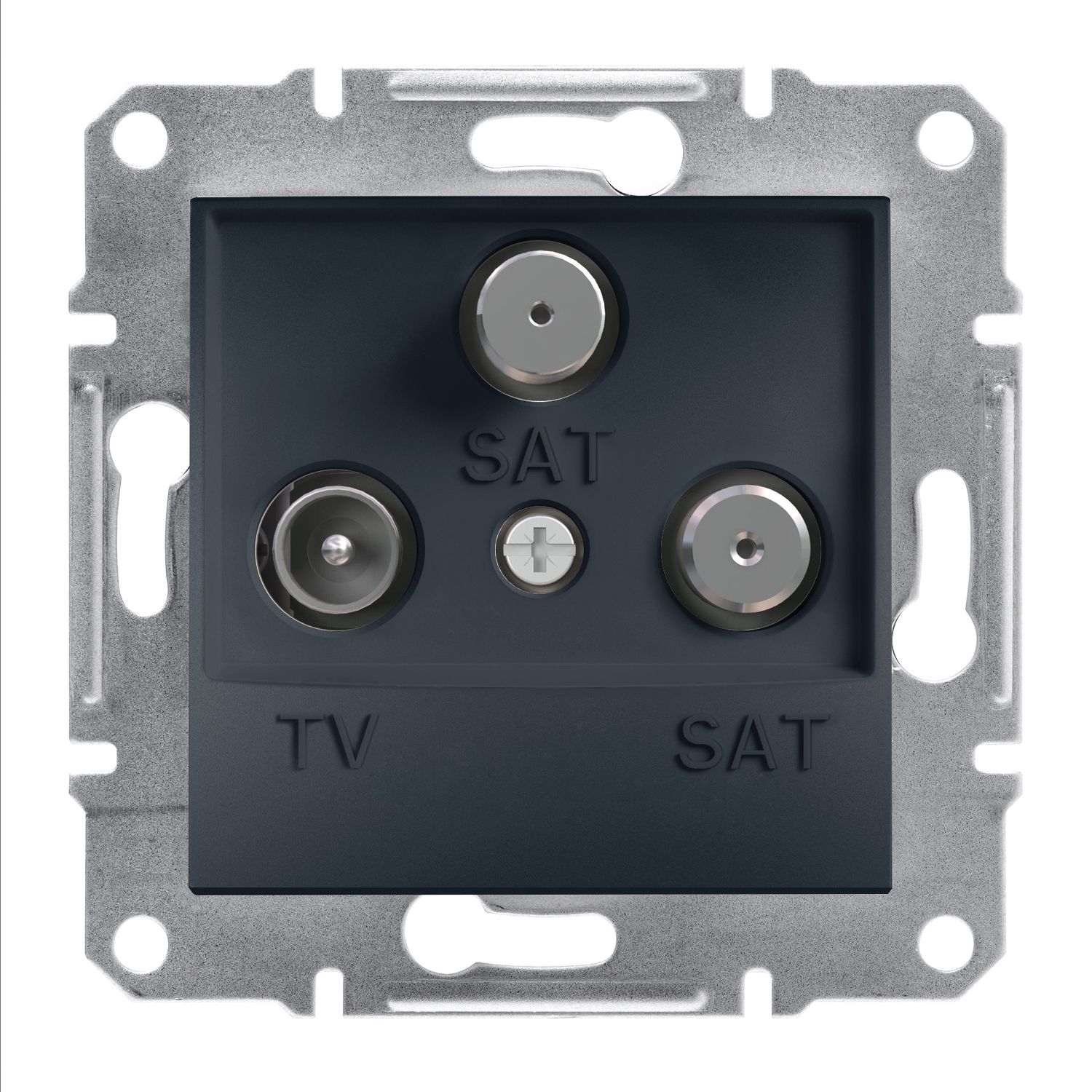 Schneider Electric TV/SAT/SAT end socket, flush-mounted, 1dB, anthracite, Asfora, EPH3600171 cover photo