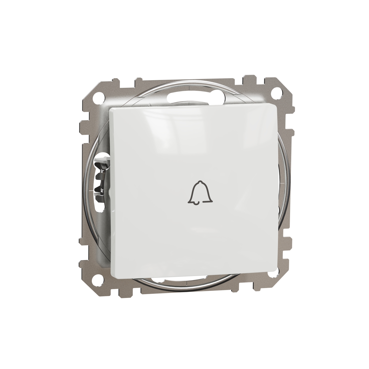 Schneider Electric impulse switch flush-mounted (mechanism) with a bell symbol White SEDNA Design, SDD111131 cover photo