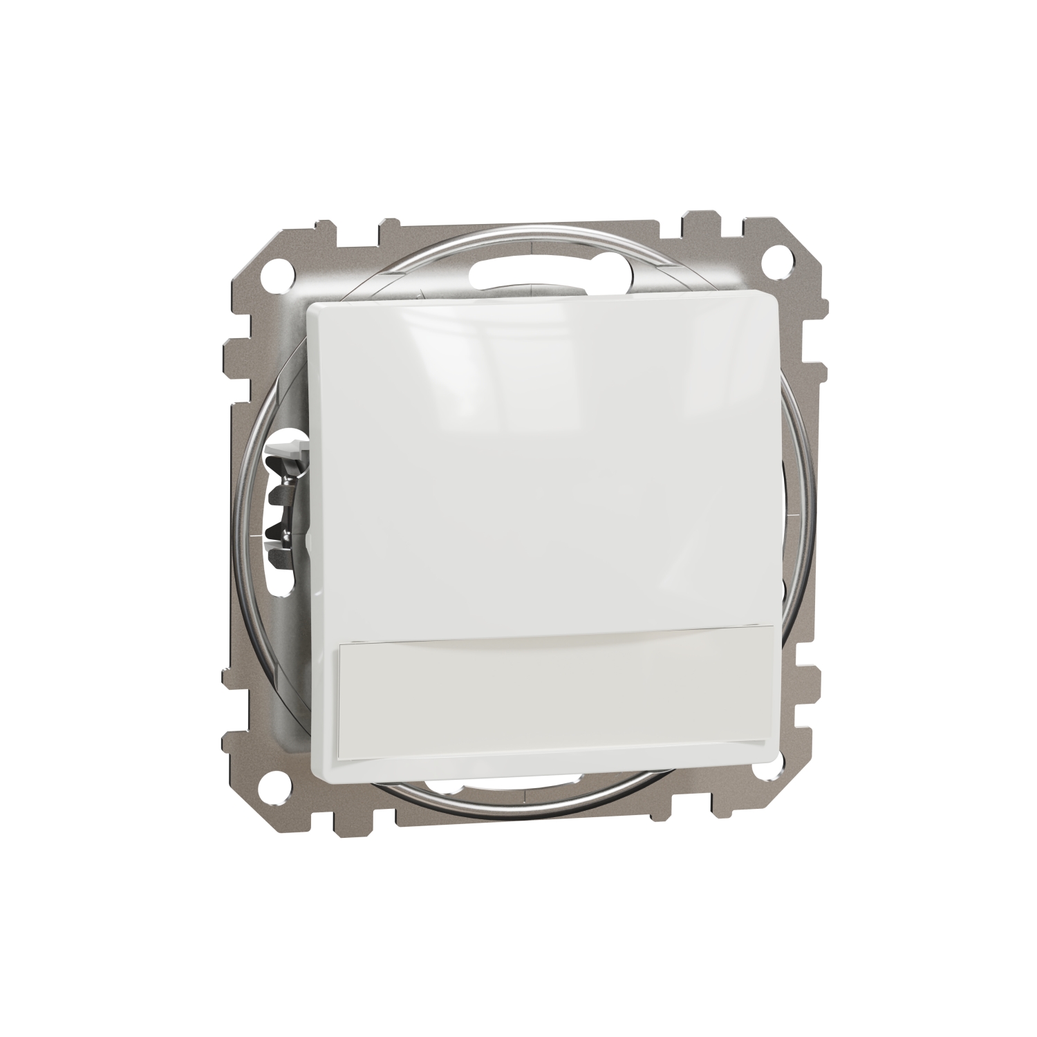 Schneider Electric impulse switch flush-mounted with label holder White SEDNA Design, SDD111133L cover photo