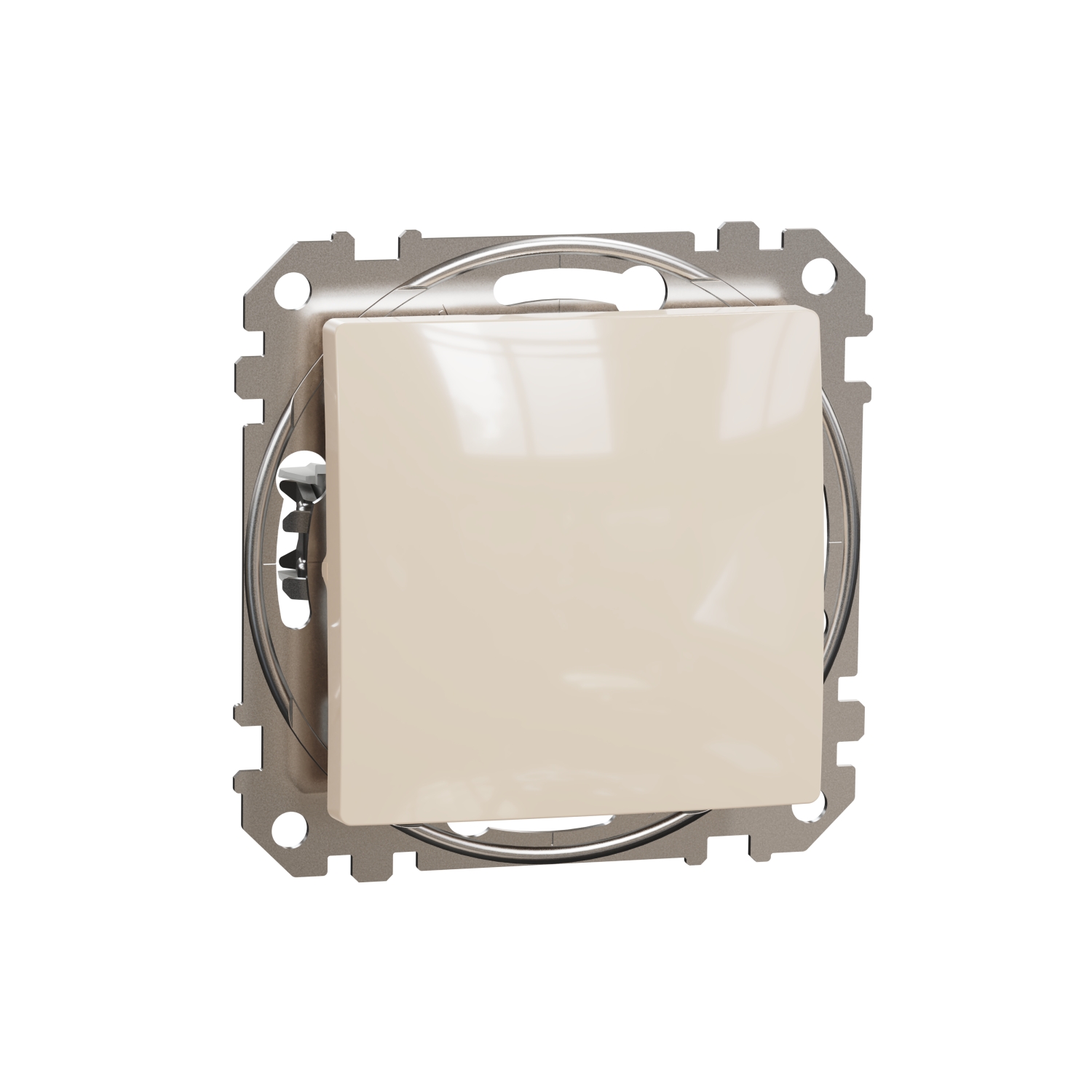 Schneider Electric two-way switch mechanism flush-mounted 16A beige SEDNA Design, SDD112166 cover photo