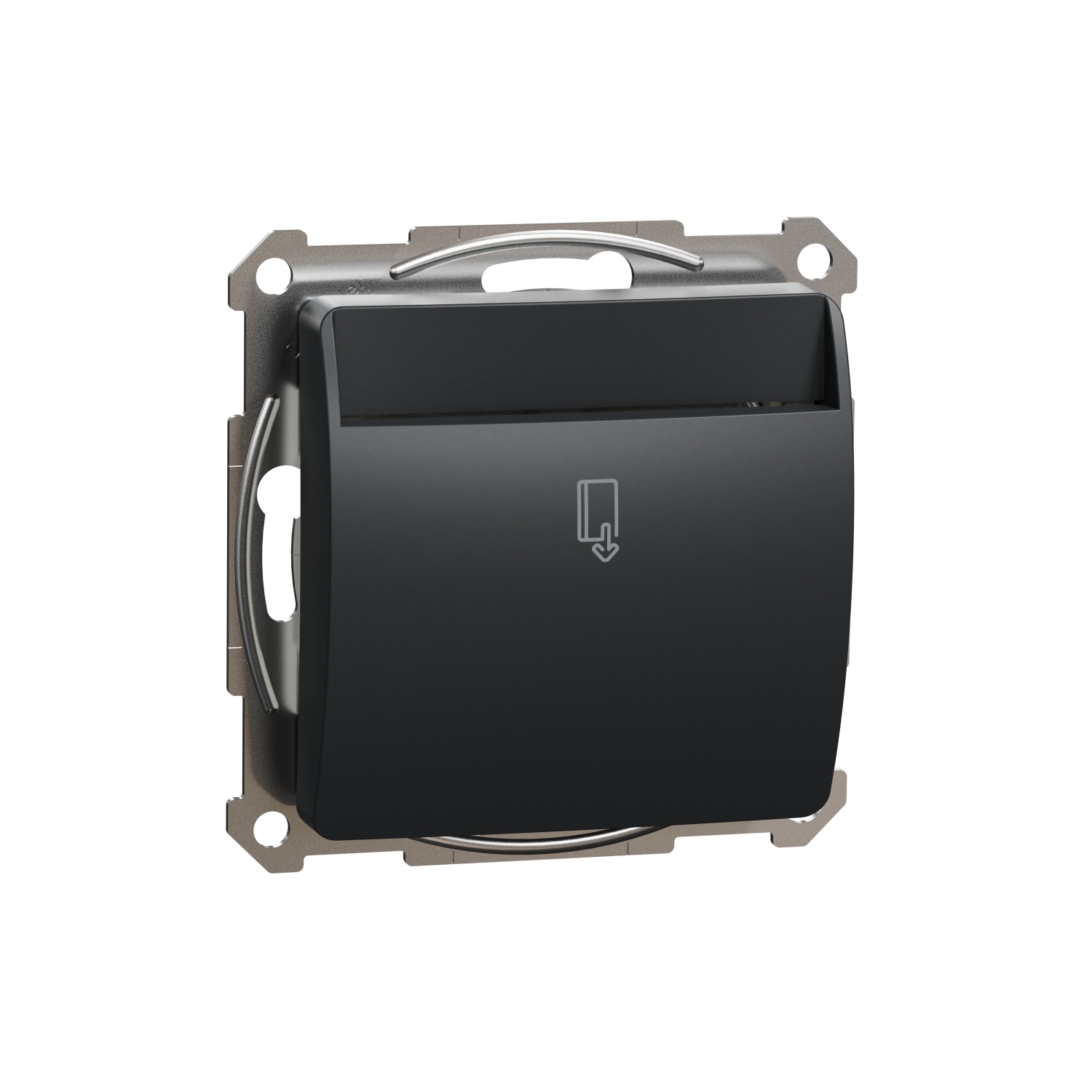 Schneider Electric hotel electronic card switch flush-mounted anthracite SEDNA Design, SDD114121E cover photo