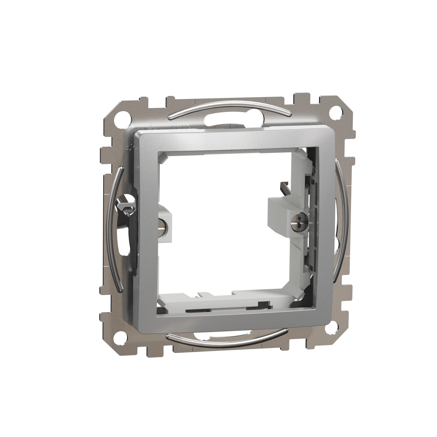 Schneider Electric adapter 45x45 flush-mounted (mechanism) aluminum SEDNA Desing, SDD113905 cover photo