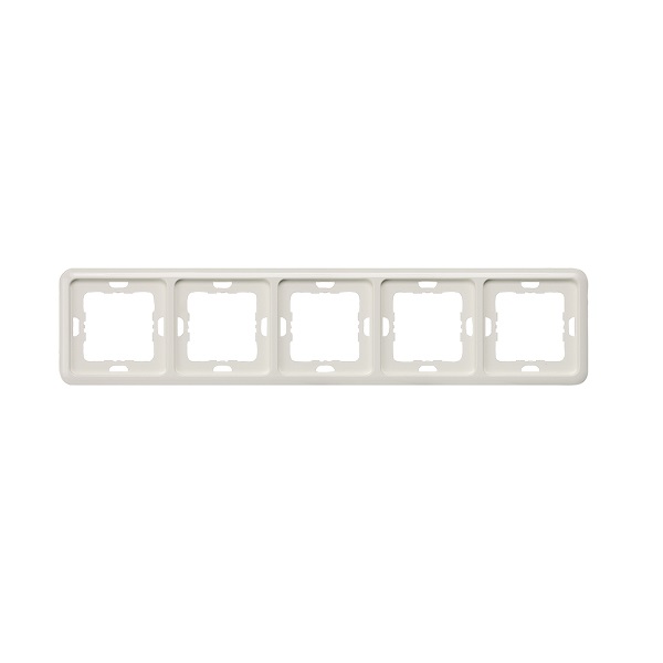 Siemens 5-slot socket frame silver DELTA PROFIL, 5TG1775 cover photo