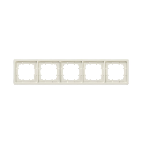 Siemens 5-slot socket frame titanium white DELTA STYLE, 5TG1325 cover photo