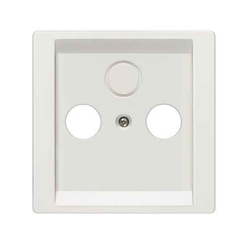 Siemens central plate TV/RF/SAT socketi titanium white DELTA STYLE, 5TG1338 cover photo