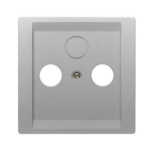 Siemens central plate TV/RF/SAT socketi aluminum DELTA STYLE, 5TG1338-1 cover photo