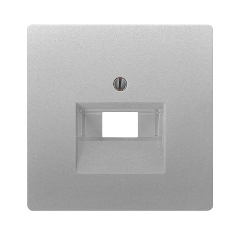 Siemens central plate 1xRJ45 for data socket aluminum DELTA STYLE, 5TG1394-1 cover photo