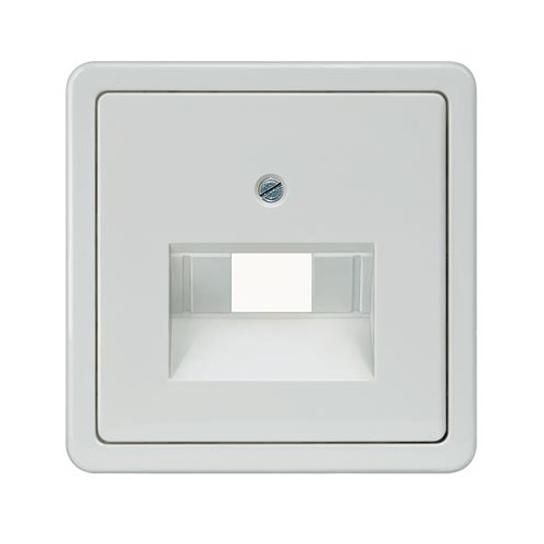 Siemens central plate 1xRJ45 for data socket titanium white DELTA PROFIL, 5TG1818 cover photo